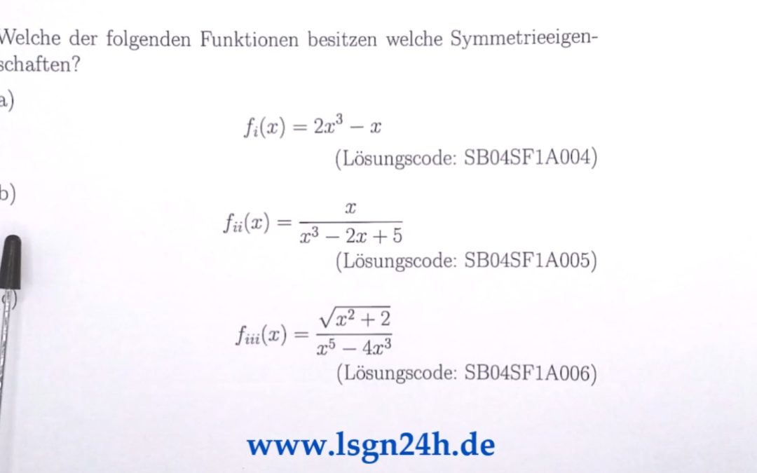 Welche Symmetrie besitzt $f_{ii}$?